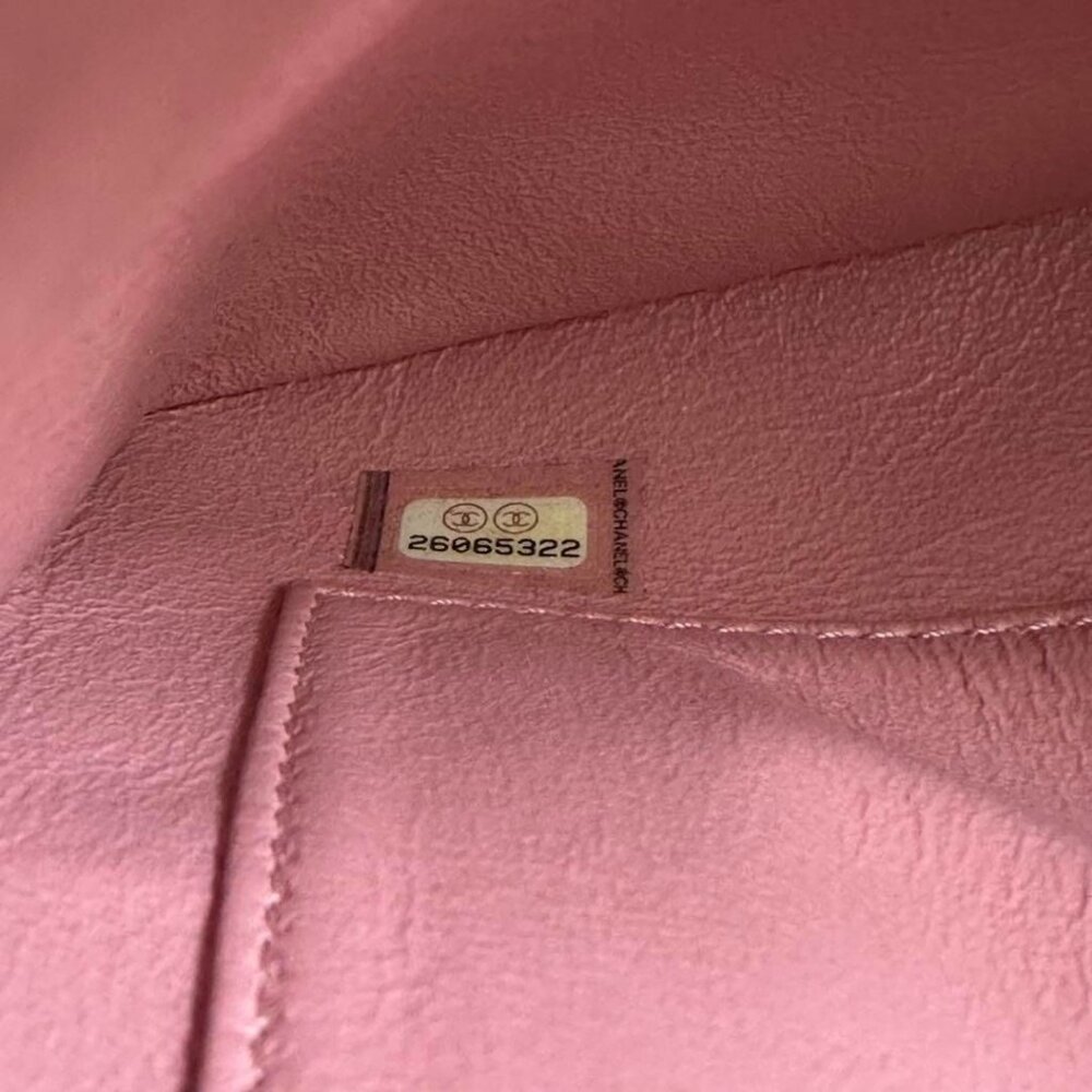 Authentic CHANEL Trendy Chevron Lambskin Quilted Dual Handle Flap Bag Pink Tote - Picture 7 of 12